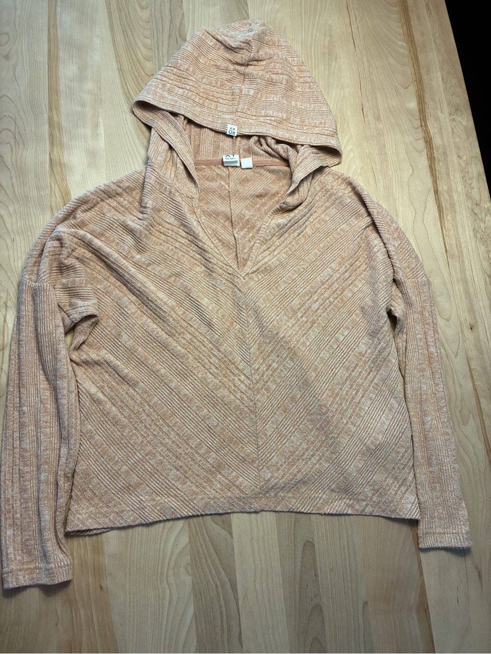 Roxy Peach-Tone Hooded Womens Sweater